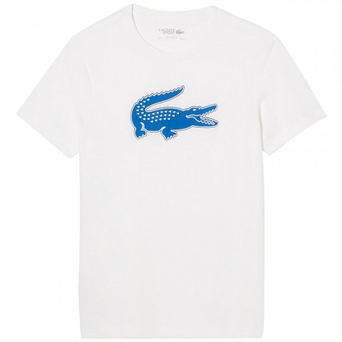 Tee-shirt Lacoste TH2042 Blanc/Bleu 22886