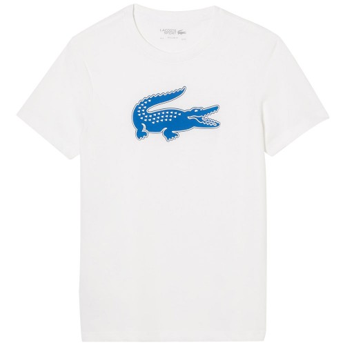 Tee-shirt Lacoste TH2042 Blanc/Bleu 22886