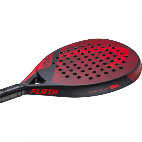 Raquette Padel Head Flash 2K23 Rouge/Noir Raquette Padel Head Flash 2K23 Rouge/Noir