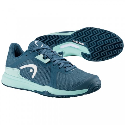 Chaussures Tennis Head Sprint Team 3.5 Terre Battue Femme Bleu Foncé