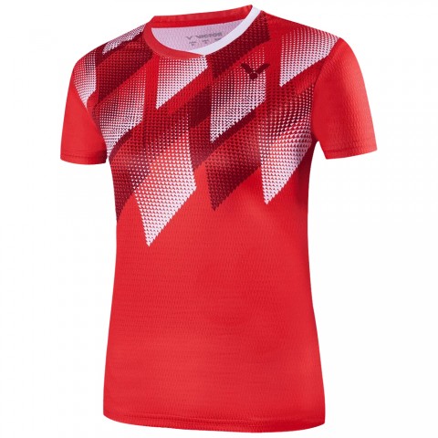 Tee-shirt Victor T-31000TD D Denmark National Team Femme Rouge 23061