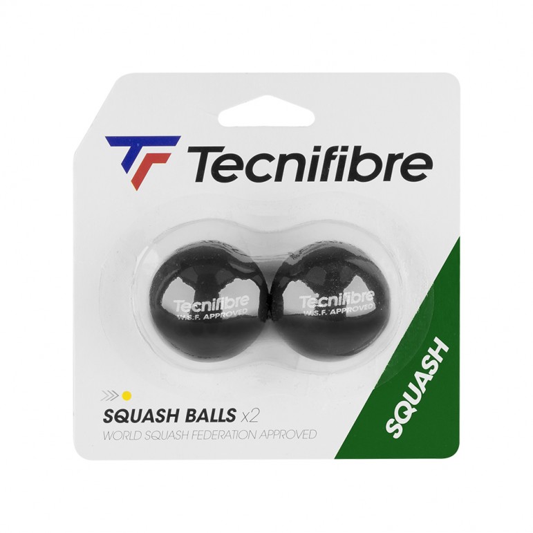 Balles Squash Tecnifibre Point Jaune x2