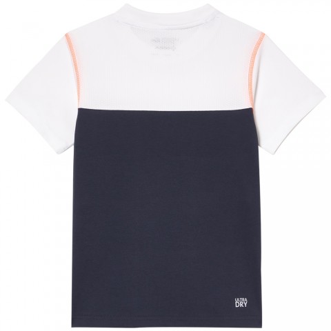 Tee-shirt Lacoste TJ6043 Daniil Junior Blanc/Bleu 23259