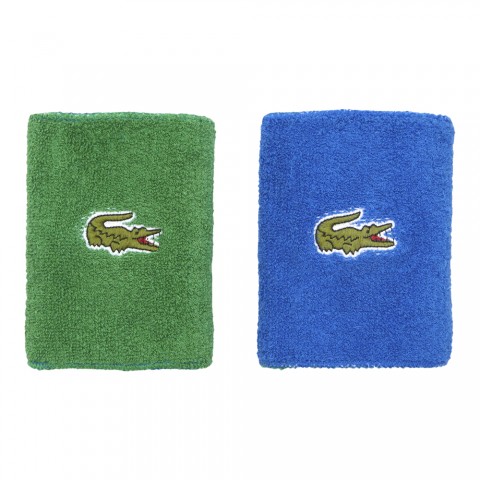 Poignets Lacoste RL9508 Bleu/Vert x2