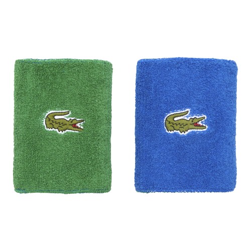 Poignets Lacoste RL9508 Bleu/Vert x2