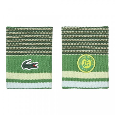 Poignets Lacoste RL6379 RG Edition Vert/Jaune x2 Poignets Lacoste RL6379 RG Edition Vert/Jaune x2