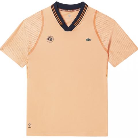 Polo Lacoste DH6064 Daniil Roland Garros Edition Homme Rose/Bleu 23508