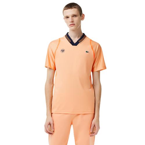 Polo Lacoste DH6064 Daniil Roland Garros Edition Homme Rose/Bleu 23509