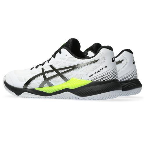 Chaussures Badminton Asics Gel Tactic 12 Homme Blanc/Noir 23598