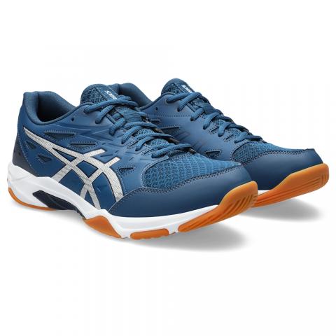 Chaussures Badminton Asics Gel Rocket 11 Homme Bleu/Argent 23618