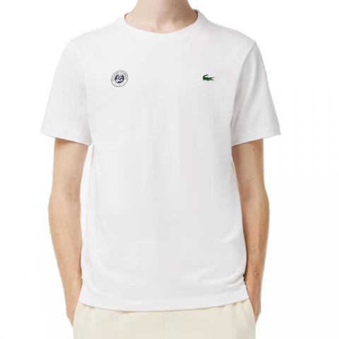 Tee-shirt Lacoste TH2116 Roland Garros Homme Blanc