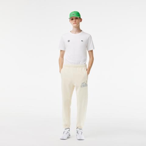 Tee-shirt Lacoste TH2116 Roland Garros Homme Blanc