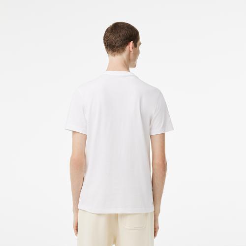 Tee-shirt Lacoste TH2116 Roland Garros Homme Blanc