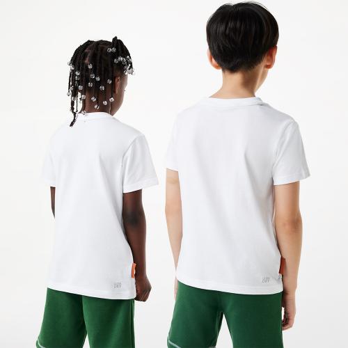 Tee-shirt Lacoste TJ7490 Junior Blanc 23678