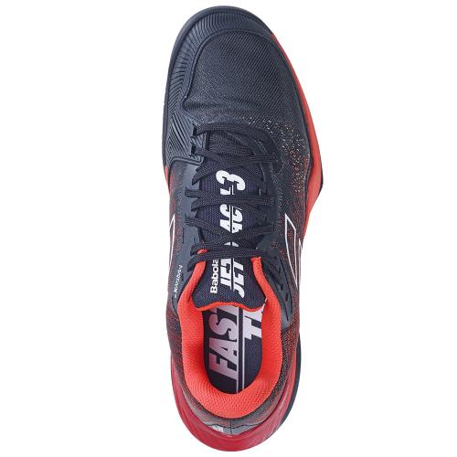Chaussures Tennis Babolat Jet Mach 3 Toutes Surfaces Homme Noir/Rouge 23695