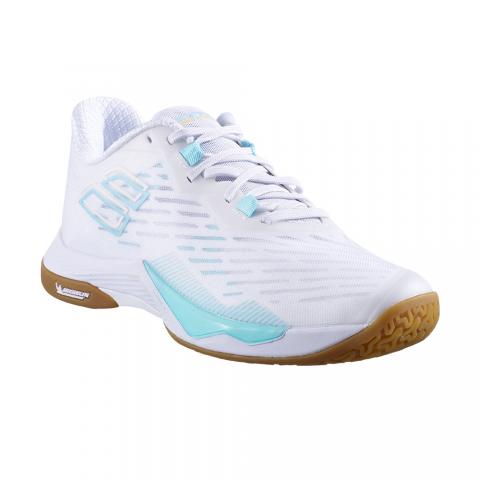 Chaussures Badminton Babolat Shadow Tour 5 Femme Blanc/Bleu 23725