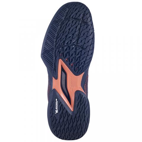 Chaussures Tennis Babolat Jet Mach 3 Toutes Surfaces Femme Noir/Orange 23732