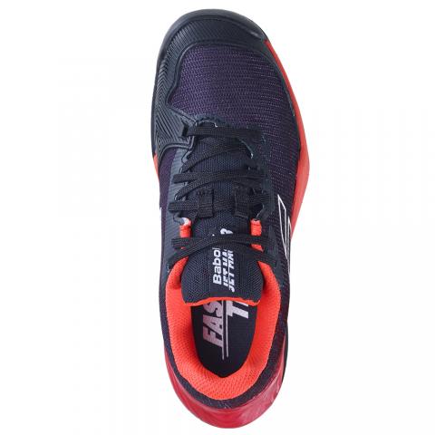 Chaussures Tennis Babolat Jet Match 3 Toutes Surfaces Junior Noir/Rouge 23818