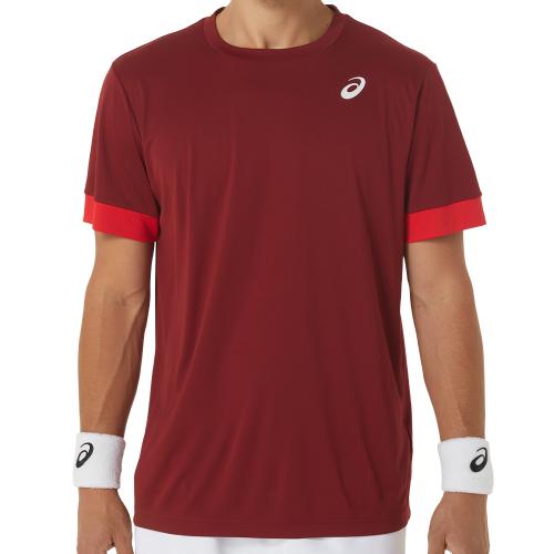 Tee-shirt Asics Court SS Homme Rouge 23961