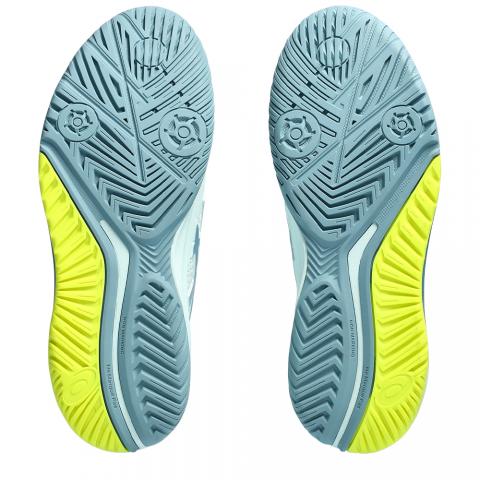Chaussures Tennis Asics Gel Resolution 9 Toutes Surfaces Femme Blanc/Bleu/Jaune 24010