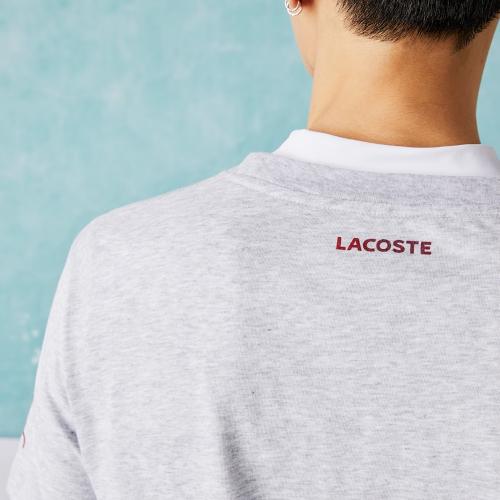 Tee-shirt Lacoste TH0864 Djokovic Homme Gris 24330