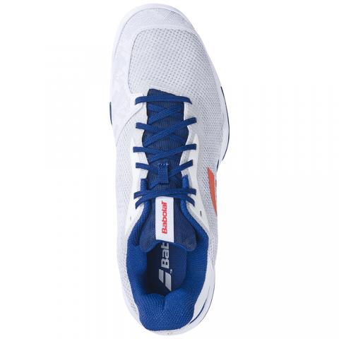 Chaussures Tennis Babolat Jet Tere Toutes Surfaces Homme Blanc/Bleu 24470