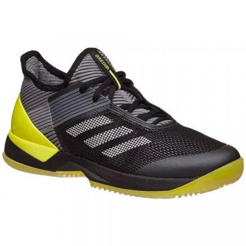 Chaussures Tennis adidas Ubersonic 3 Terre Battue Femme Noir/Jaune 24495