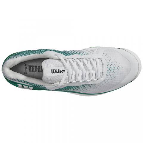 Chaussures Tennis Wilson Rush Pro 4.0 Terre Battue Homme Blanc/Vert 24734