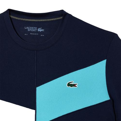 Tee-Shirt Lacoste TH1797 Homme Bleu 25007