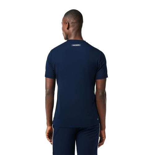 Tee-Shirt Lacoste TH1797 Homme Bleu 25011