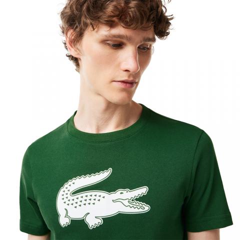 Tee-Shirt Lacoste TH2042 Homme Vert/Blanc 25013