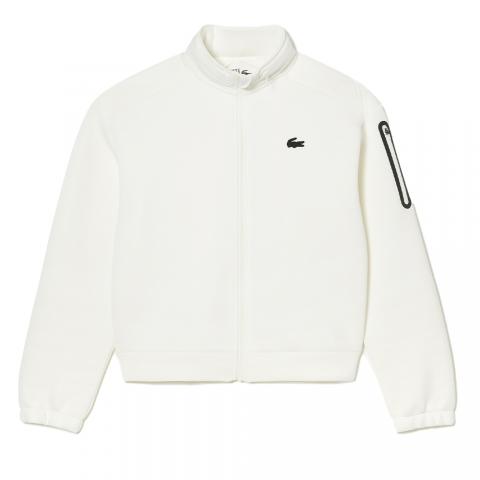 Sweat Lacoste SF9328 Zippé Femme Blanc 25017