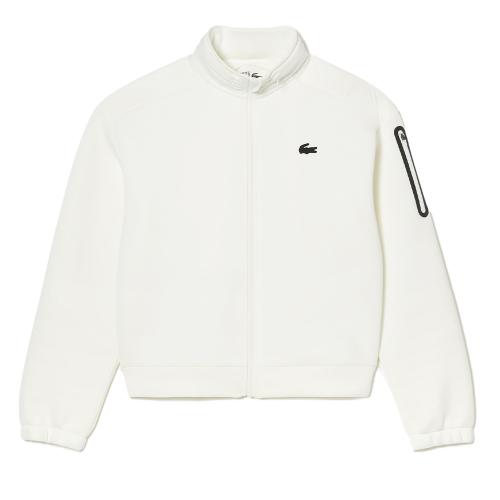 Sweat Lacoste SF9328 Zippé Femme Blanc 25017