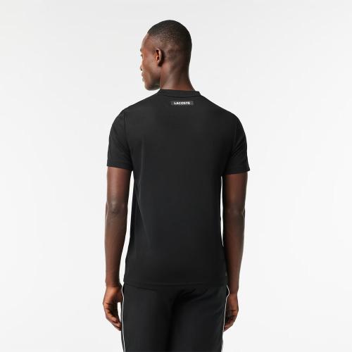 Tee-Shirt Lacoste TH1797 Homme Noir/Orange 25145