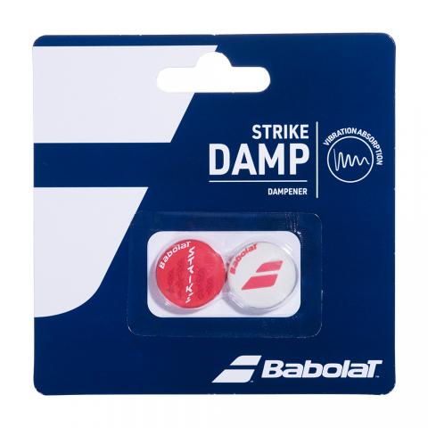 Antivibrateurs Babolat Strike Rouge/Blanc x2