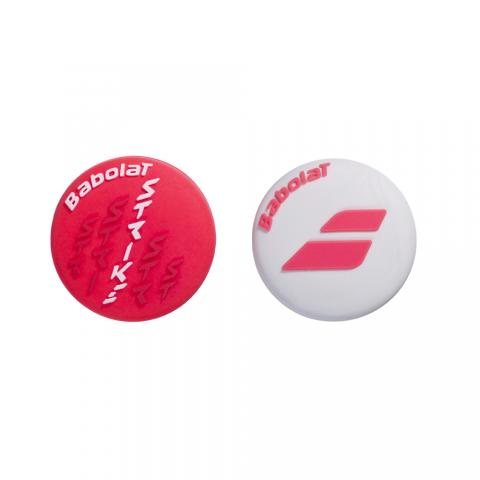 Antivibrateurs Babolat Strike Rouge/Blanc x2