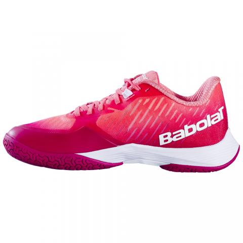 Chaussures Badminton Babolat Shadow Tour 5 Femme Rouge/Violet