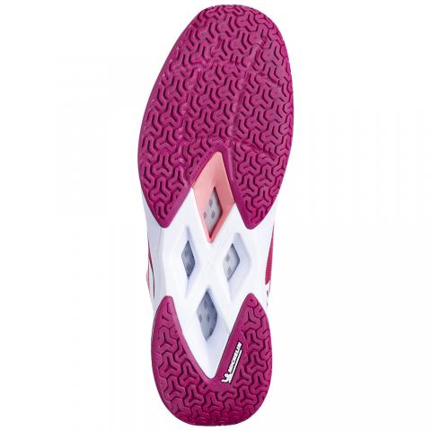 Chaussures Badminton Babolat Shadow Tour 5 Femme Rouge/Violet