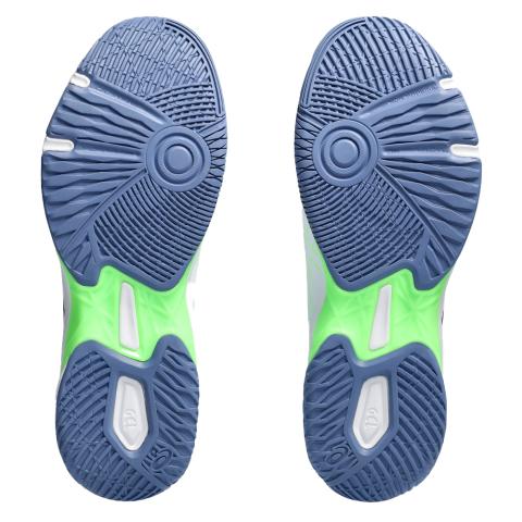 Chaussures Badminton Asics Gel Rocket 11 Homme Blanc/Vert/Bleu