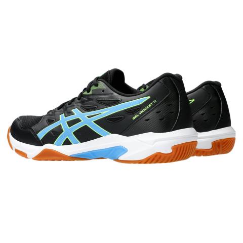 Chaussures Badminton Asics Gel Rocket 11 Homme Noir/Bleu