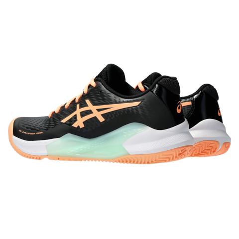 Chaussures Padel Asics Gel Challenger 14 Femme Noir/Orange/Vert