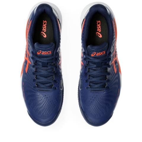 Chaussures Tennis Asics Gel Challenger 14 Terre Battue Homme Bleu/Orange