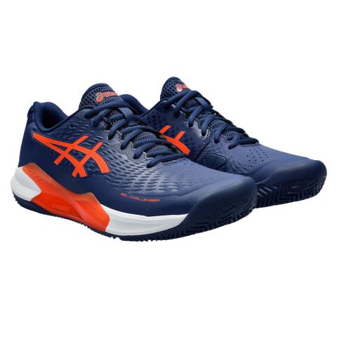 Chaussures Tennis Asics Gel Challenger 14 Terre Battue Homme Bleu/Orange