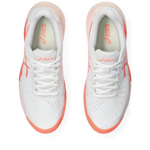 Chaussures Tennis Asics Gel Challenger 14 Toutes Surfaces Femme Blanc/Orange