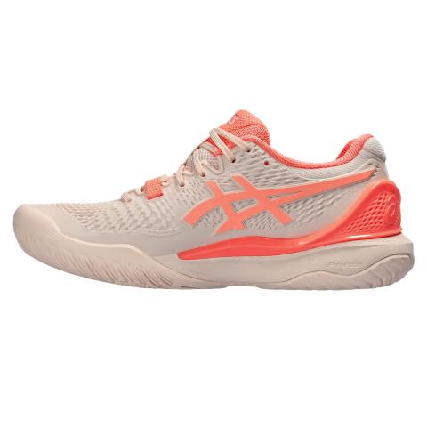 Chaussures Tennis Asics Gel Resolution 9 Toutes Surfaces Femme Rose/Orange