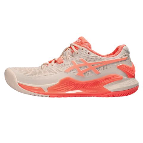 Chaussures Tennis Asics Gel Resolution 9 Toutes Surfaces Femme Rose/Orange