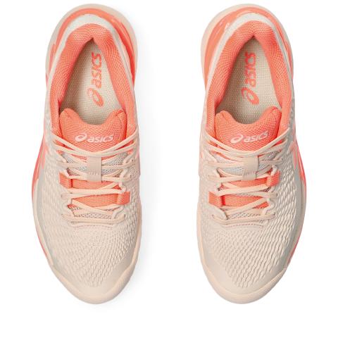 Chaussures Tennis Asics Gel Resolution 9 Toutes Surfaces Femme Rose/Orange