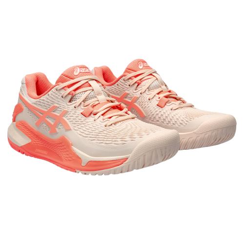 Chaussures Tennis Asics Gel Resolution 9 Toutes Surfaces Femme Rose/Orange