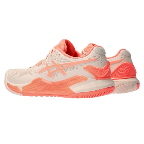 Chaussures Tennis Asics Gel Resolution 9 Toutes Surfaces Femme Rose/Orange