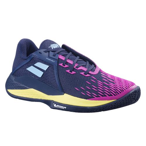 Chaussures Tennis Babolat Propulse Fury 3 Toutes Surfaces Homme Bleu/Rose/Jaune